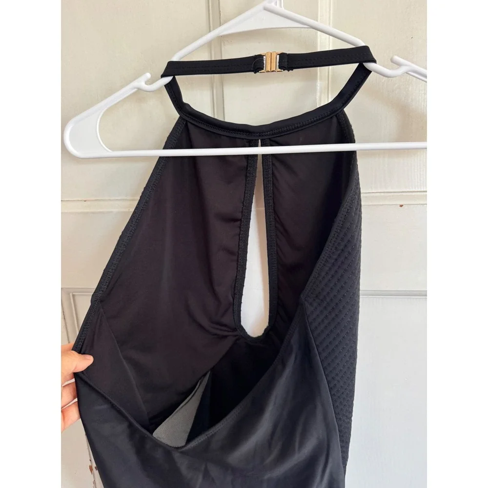 Beach Riot Marisa black‎ mesh detail one piece swimsuit size medium